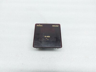MA302 DIGITAL AMP METER AUX SUPPLY: 240V AC +-20% INPUT: 5A AC SELEC USED MA 302