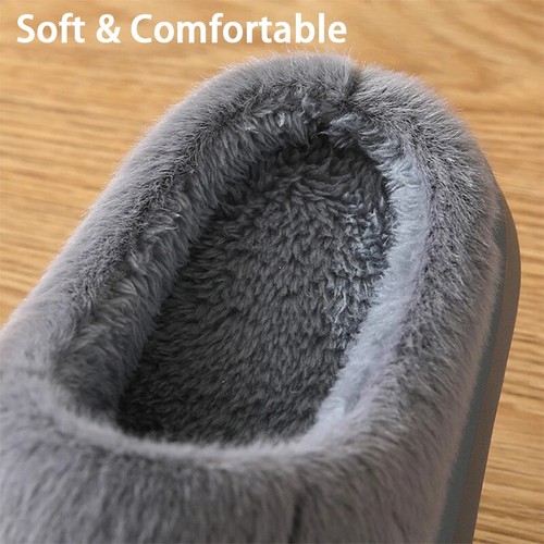 Herren Kuschelige Memory Foam Abnutzung Hausschuhe Leger Slipper Warm Haus Schuhe - Bild 19 von 25