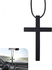 Cross Hanging Ornaments for Car Rear View Mirror, Cross Metal Car Pendant Charm,