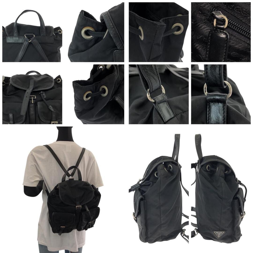 Prada Backpack Daypack Triangle Logo Tessuto Nylo… - image 3