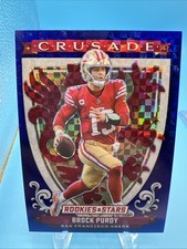 2025 Panini Rookies and Stars Crusade Blue Plaid Brock Purdy #10 49ers Football