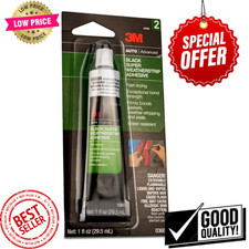3M BONDO 03602 1OZ TUBE BLACK SUPER WEATHERSTRIP GASKET ADHESIVE GLUE 711488 New