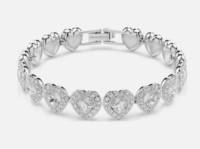 Swarovski Ariana Grande x Swarovski Tennis Bracelet, Mixed Cuts, Heart 5720860