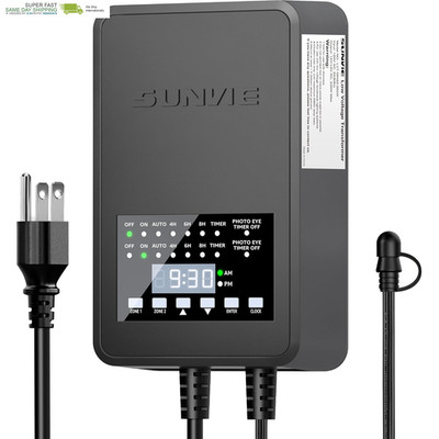300W Low Voltage Landscape Transformer with 2 Independent Control Output Landsca