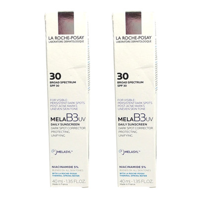 *La Roche Posay MelaB3UV Daily Sunscreen Dark Spot Corrector 1.35oz. LOT OF 2