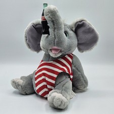 VTG 1993 Coca Cola Plush Elephant Sun Bathing Swimsuit Bottle Stuffed Animal