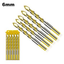 5PCS 6mm Multi-Material Tile Drill Bits for Ceramic Porcelain Granite Marble