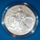 2006-W U.S. SILVER AMERICAN EAGLE -ORIGINAL ISSUE BOX - BURNISHED / UNCIRCULATED