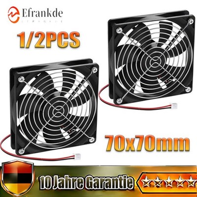 12V 70x70x25mm Kühler Silent Lüfter Cooling Fan für Desktop PC Computergehäuse