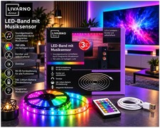 5m LED Band Backlight TV Hintergrund-Beleuchtung USB Licht Stripe Streifen RGB