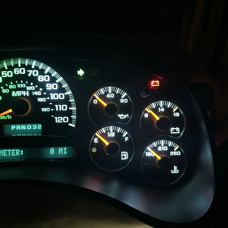 03-06 Chevy GMC Silverado Yukon Sierra Velocímetro Cluster Trans Temp OEM PROBADO Foto 4 de 4