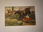 Early 1900's Raphael Tuck Oilette Postcard "I'M OFF"  Rider Thrown From Horse — photo 2