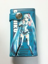 Hatsune Miku VOCALOID Long Wallet Snap Button Anime Goods Unused