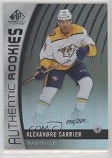2017-18 SP Game Used Authentic Rookies Rainbow 98/221 Alexandre Carrier #124 0c2