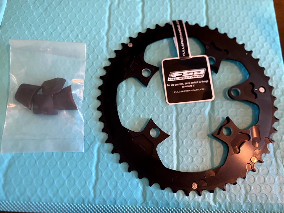 Chainring FSA 110BCD 50T Abs 10/11S Bk 4 Bolt 5H- use with V1 hidden bolt cranks - Image 2 of 2