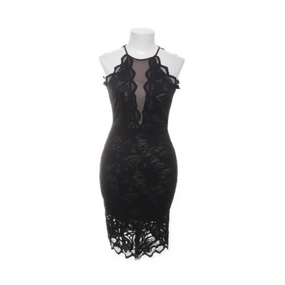H&M, Cocktailkleid, Größe: 34, Schwarz, Elasthan/Polyamid/Polyester, Spitze #VaB