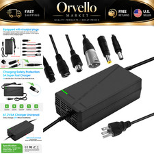 67.2V 5A Universal Charger with 6-in-1 Plug for 60V Lithium Batteries - Car, Tru