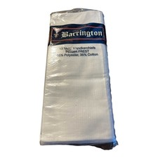Vintage 13 BARRINGTON PERMA-PREST HANDKERCHIEFS 35 Cotton - 65 Polyester NWT