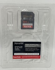 SanDisk Extreme Pro SDXC UHS-II Card 64 GB 280 mb/s Read, 100 mb/s Write  NEW 
