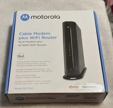 Motorola Cable Modem Plus WiFi Router MG7540  16x4 DOCSIS 3.0 AC1600 NIB