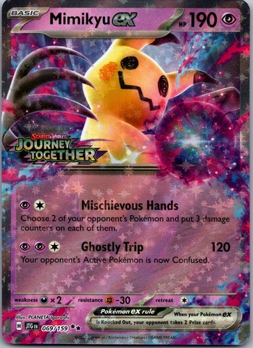 Mimikyu ex (Journey Together Stamped) 069/159 Holo Pokemon NM