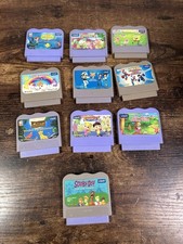 Lot Of 10 Vtech Vsmile Game Cartridges - SpongeBob, Scooby , Care Bear