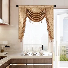 European Curtain Valances for Living Room Luxury Window Curtains for Bedroom,...