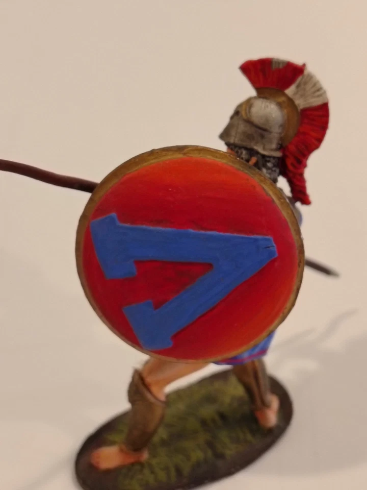 Russian Hand Painter Greek Warrior 54mm Mint Bought 2000. Artlevel Exquisite... - image 2 of 4