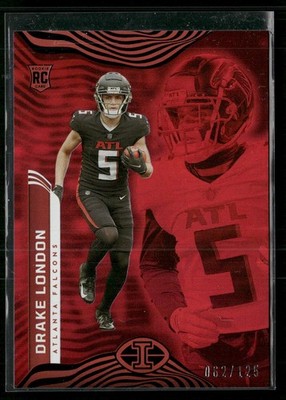 2022 Panini Illusions #6 Drake London Trophy Collection Ruby SN,RC Rookie #/125