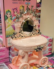 Princess Glamour Mirror Vanity Dressing Table Kids Girls Role Play Set Toy Gift