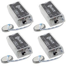 4pcs AAA/LR03 to CR2032 Dummy Battery Adapter Converter ON/OFF Switch FFC Cable