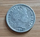 1900-S US 10 cents barber dime silver coin "Philippine Date"