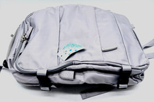 Laptop Backpack Gray Multiple Compartments Adjustable Straps Unisex New