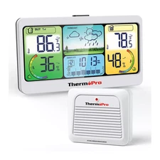 ThermoPro TP280BW Wireless Indoor Outdoor Weather Station, 1000FT Range