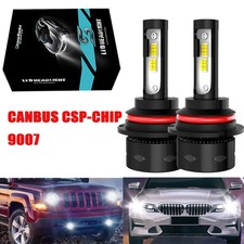 2x 9007 HB5 LED Headlight Bulbs High Low Beam 26000LM White Super Bright
