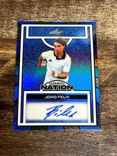 ‼️2025 Leaf Football Nation Joao Felix Auto #1/1 Al-Nassr Portugal Blue Sparkle