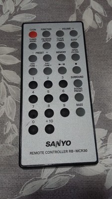 Original Sanyo CD Player Audio RB-MCR50 IR Fernbedienung
