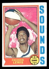 1974 TOPPS FREDDIE LEWIS 263 VG BASKETBALL MEMPHIS SOUNDS