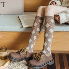 Long Socks Women Stockings Autumn Winter Diamond School Students Knee Sock