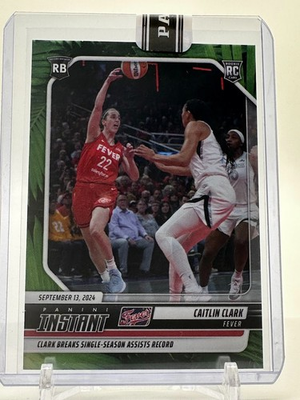 #ad 2024 Panini Instant Caitlin Clark Assist Record Breaker #213 Jungle 25 Fever RC $299.99