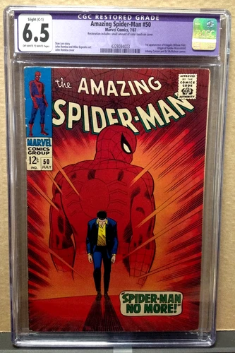 AMAZING SPIDER-MAN #50 1ST KINGPIN CGC 6.5 SLIGHT C-1 Color Touch - 1967 MARVEL
