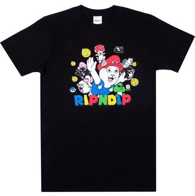 RIPNDIP Super Mario Style Rare Graphic T-Shirt Near Mint Condition Japan