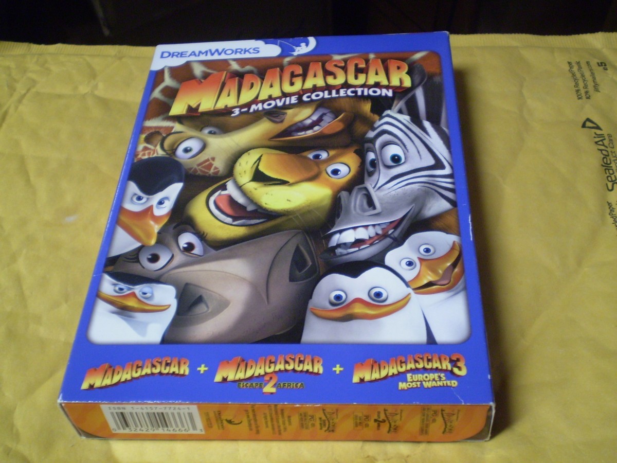 M0608A3 スプラッター・カーニバルDVD-BOX 3巻セット 映画 洋画 Madagascar: 3-Movie Collection (3-DVD set, 2014) w/Slipcover
