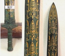 Ancienne épée belle bronze romain excellent travail en or 18 carats sur 200 a...