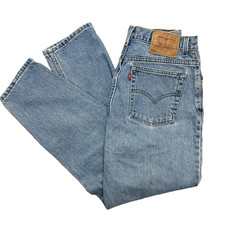 VTG LEVIS 550 Women s Relaxed Fit Tapered Jeans Sz 14 Reg M Light Wash Made USA