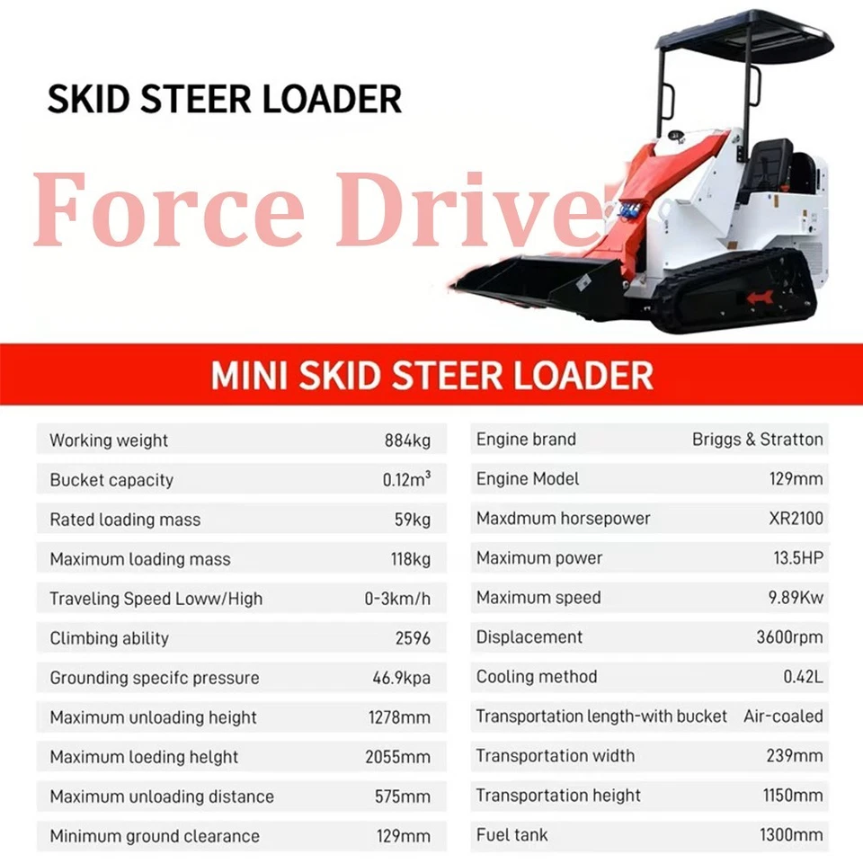 Minicargadora Minicargadora Cargadora de Montar, para Zanjas y Paisajismo EE. UU. ENVÍO GRATUITO Foto 3 de 4