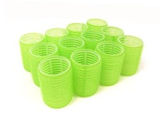Set of 12 x X-Large Size 1-3/4  Diameter Self Grip Hair Rollers Pro Salon