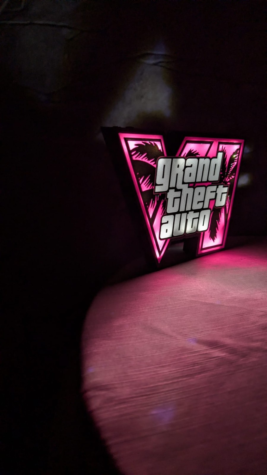 Lampada LED GTA VI VIce City - GTA 6 Stampa 3D - Regalo Gaming PC PS5 -FAN ART foto 6