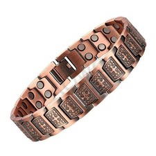 100% Pure Copper Energy Chain Bracelet Magnet...