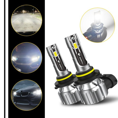 #ad 2x 9005 HB3 LED Headlight KIT Combo Bulbs 6500K High Low Beam Super Bright White $23.99